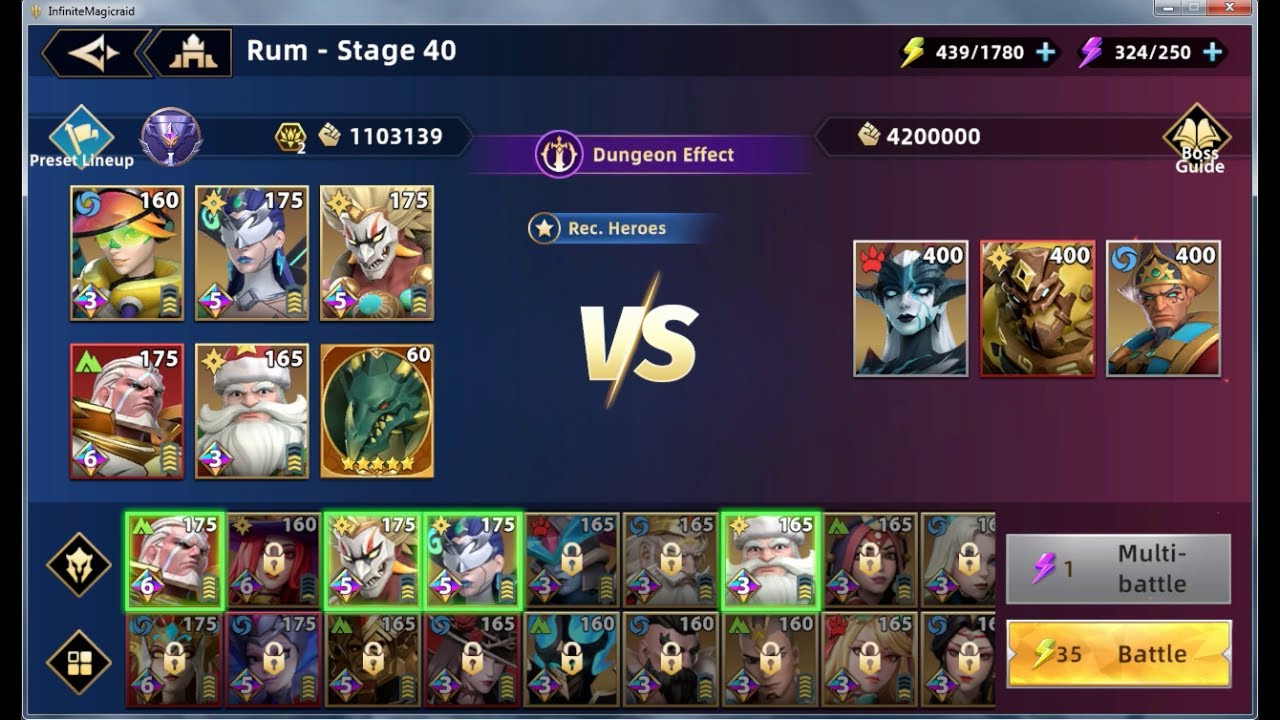 Infinite MagicRaid - Gate of Nibelungen - Boss rum - Stage 40
