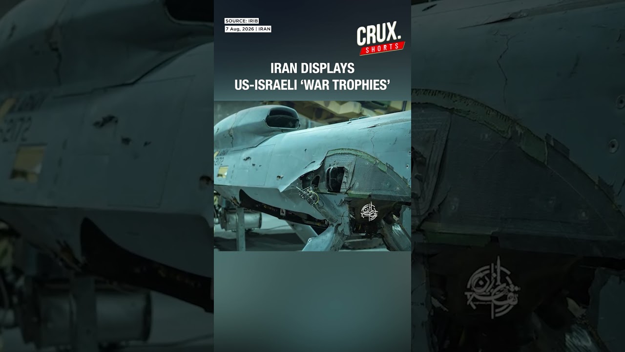 Iran Shows Downed US-Israeli Aircraft At Secret Warehouse