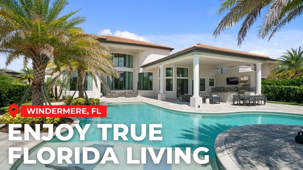 Transitional masterpiece located within guard-gated Casabella (4095 Isabella Circle Windermere, FL)