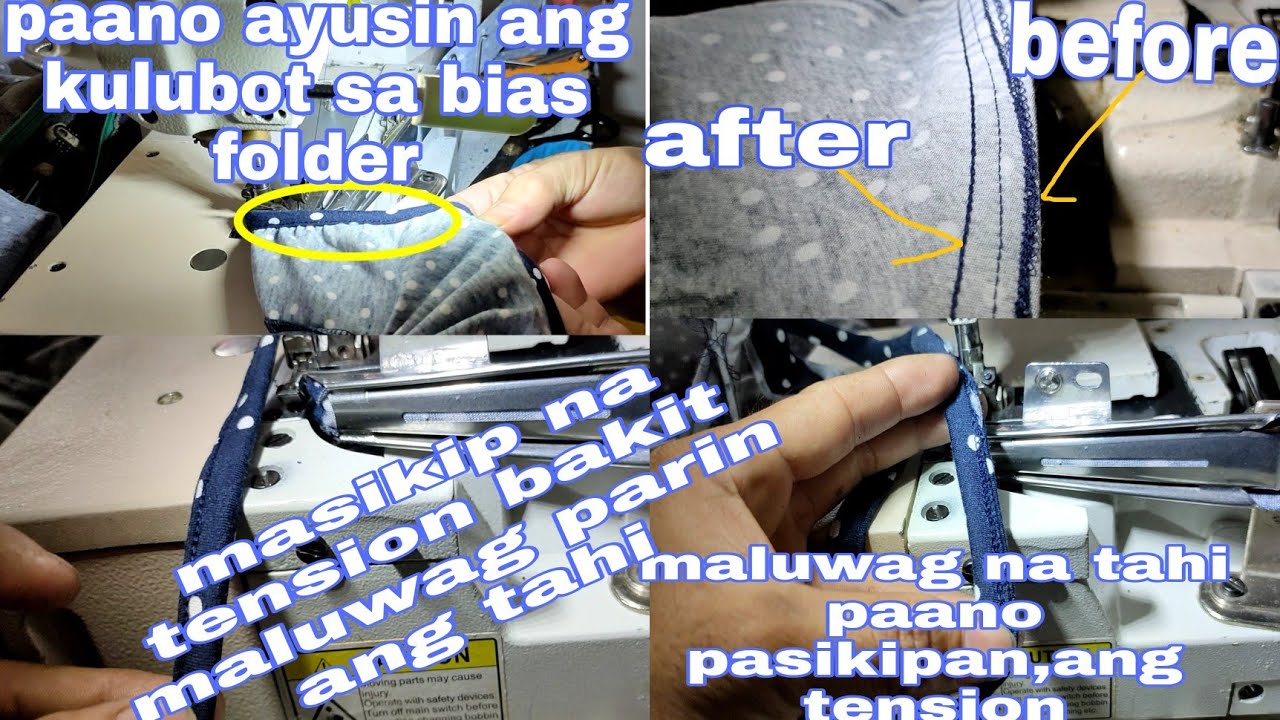 how to fix seam wrinkle,/ loose tension piping pegasus bias folder how to fix,