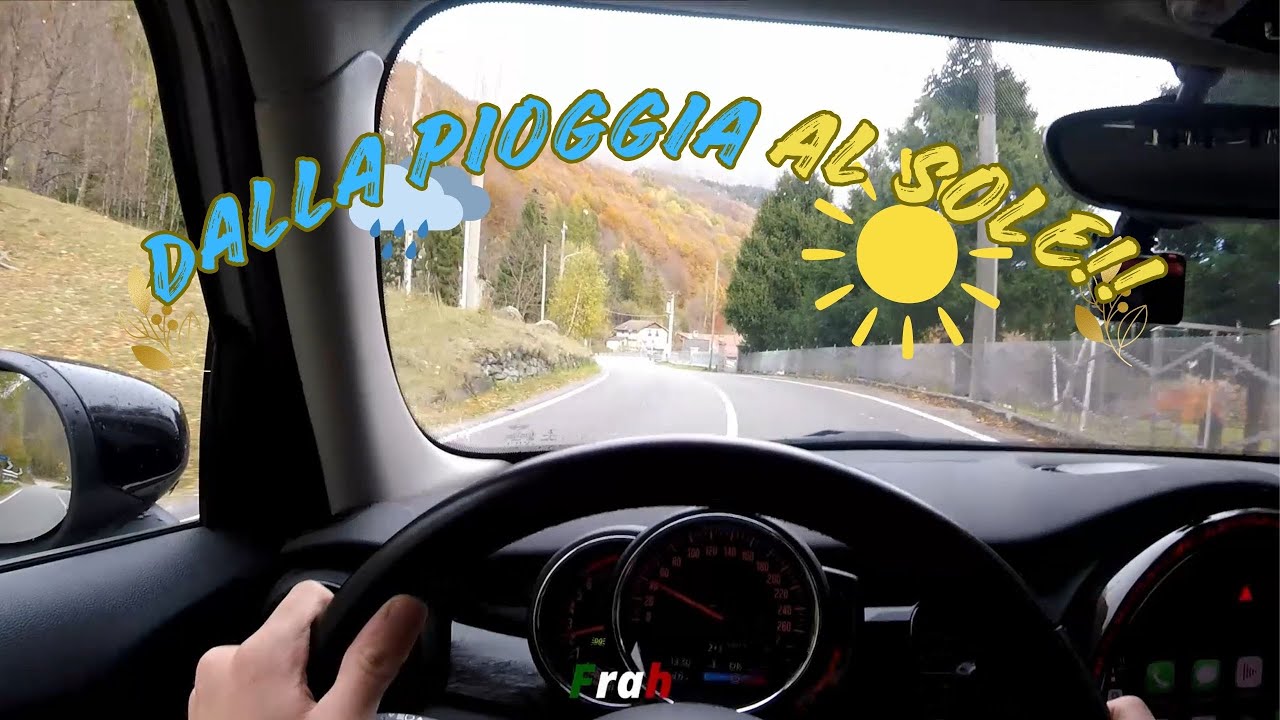 Dalla pioggia al sole! First person pov driving (Valli di Lanzo)