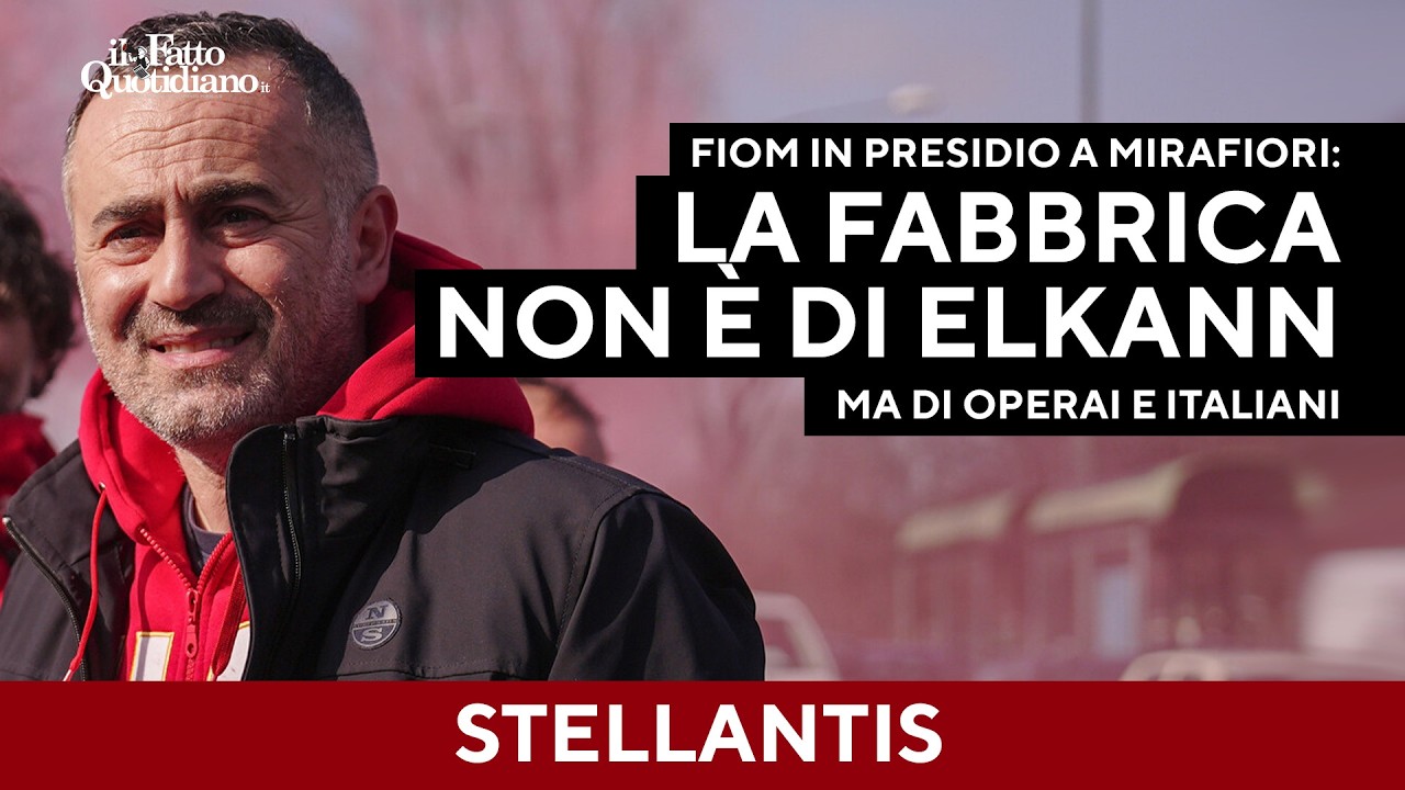 Fiom in presidio a Mirafiori. De Palma: &ldquo;La fabbrica non &egrave; di Elkann, ma di operai e italiani&rdquo;