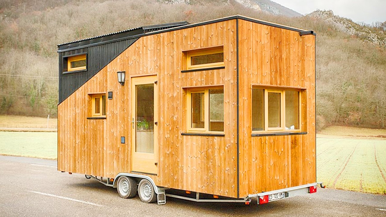 Inside This Beautiful Wooden Tiny House on Wheels | Smart Design & Cozy Living