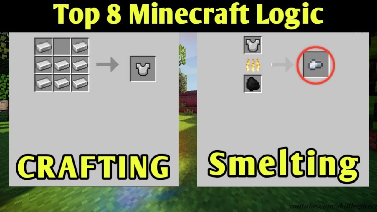 Minecraft weird logic that make no sense // minecraft weirdest logic