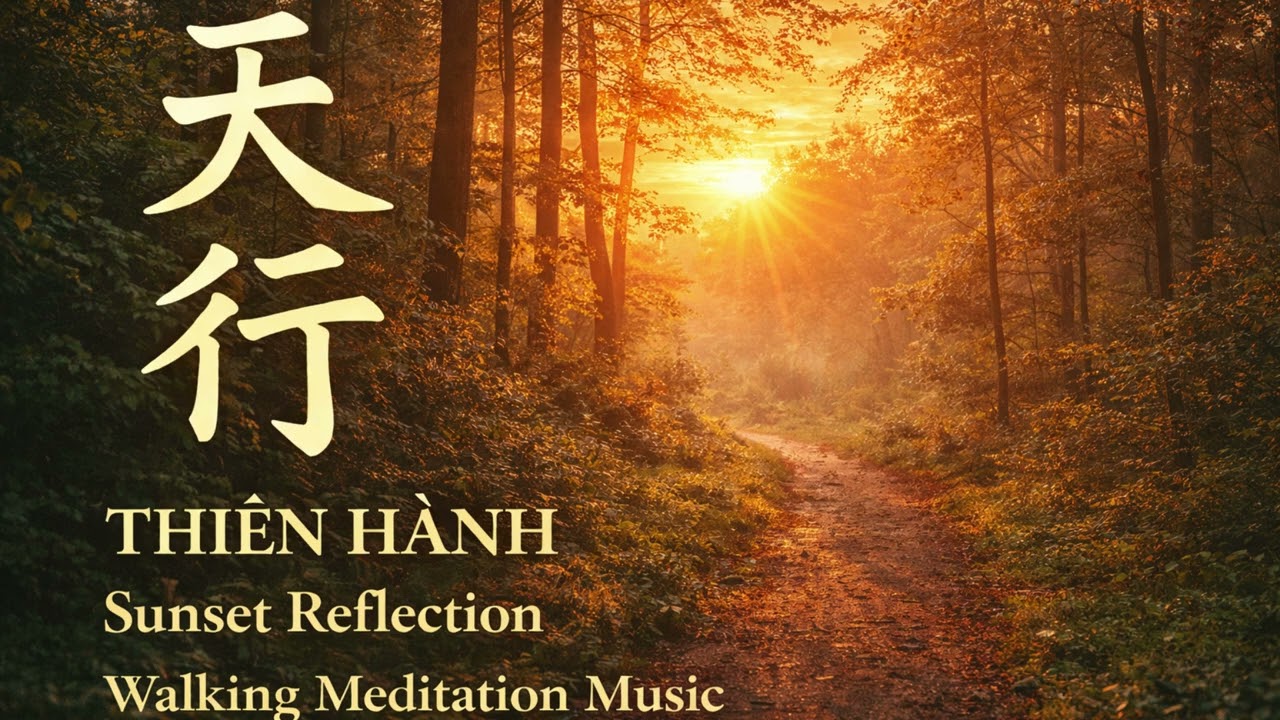 THIÊN HÀNH – Sunset Reflection | Walking Meditation Music #MindfulJourney #MeditationMusic #ZenMusic