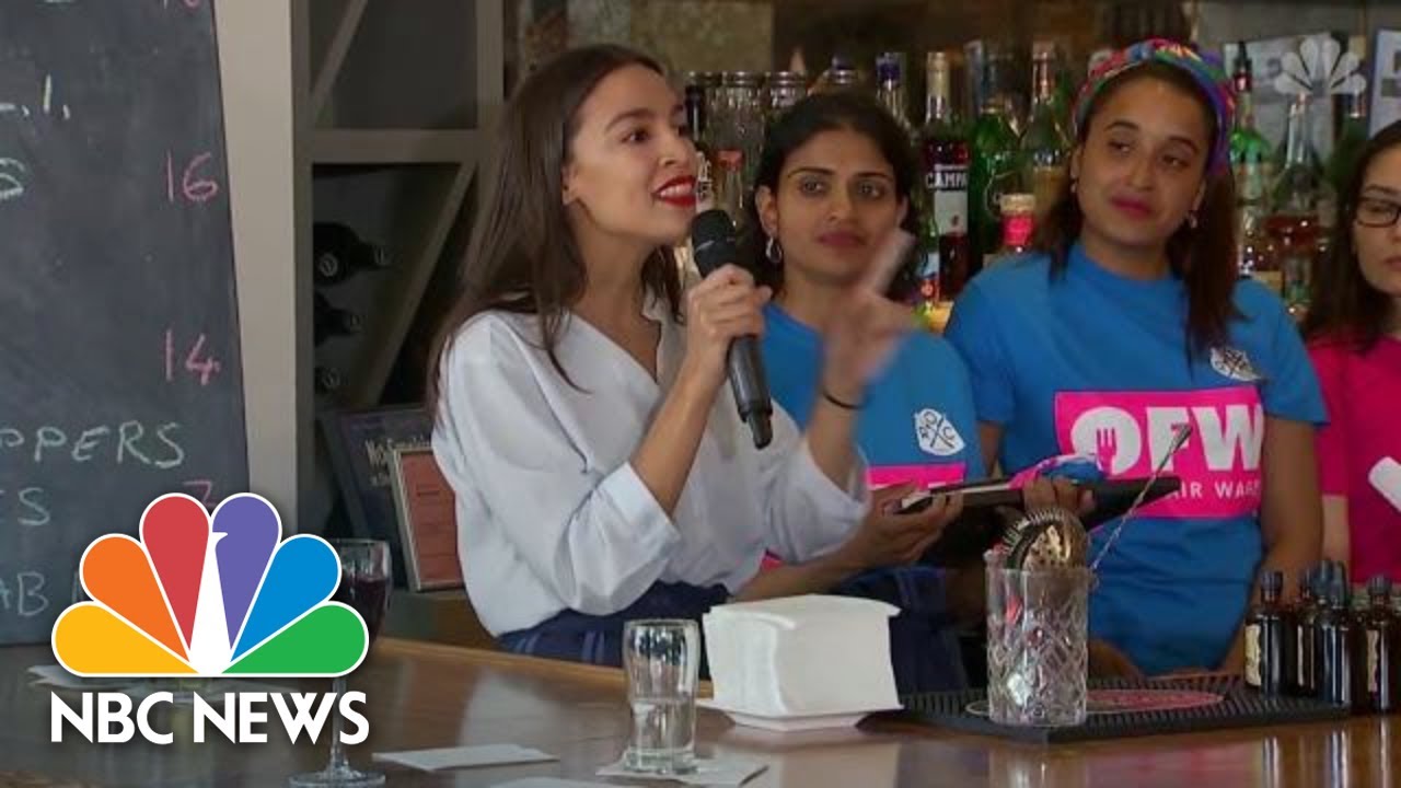 AOC Explains &lsquo;Economic Desperation&rsquo; And Tipped Wages | NBC News