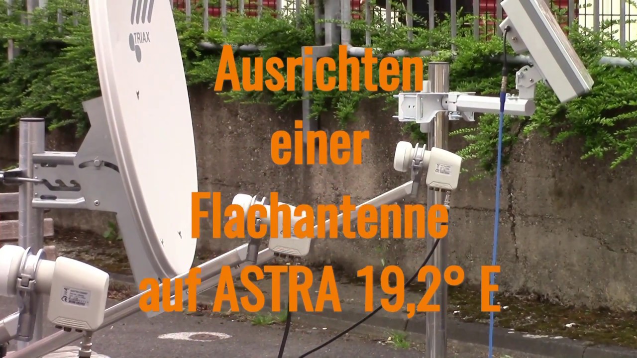Satellitenempfang mit einer Flachantenne