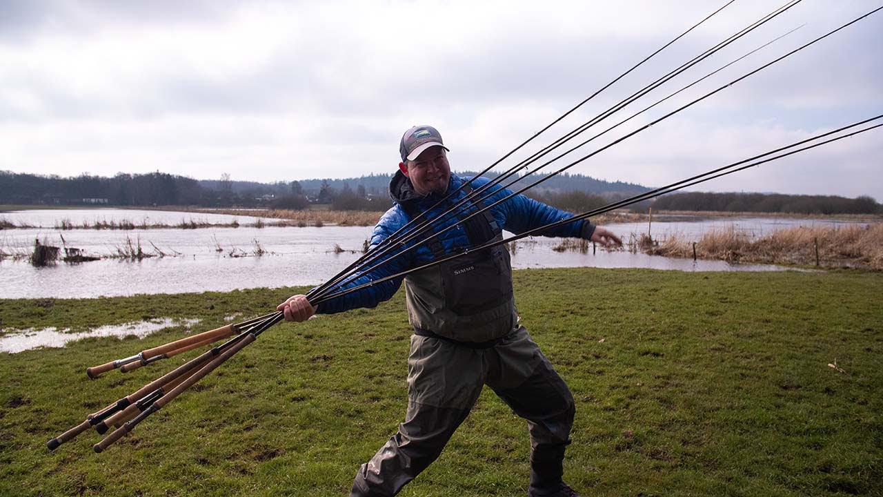 V-Blog from the water. High water, cold and loads of rods