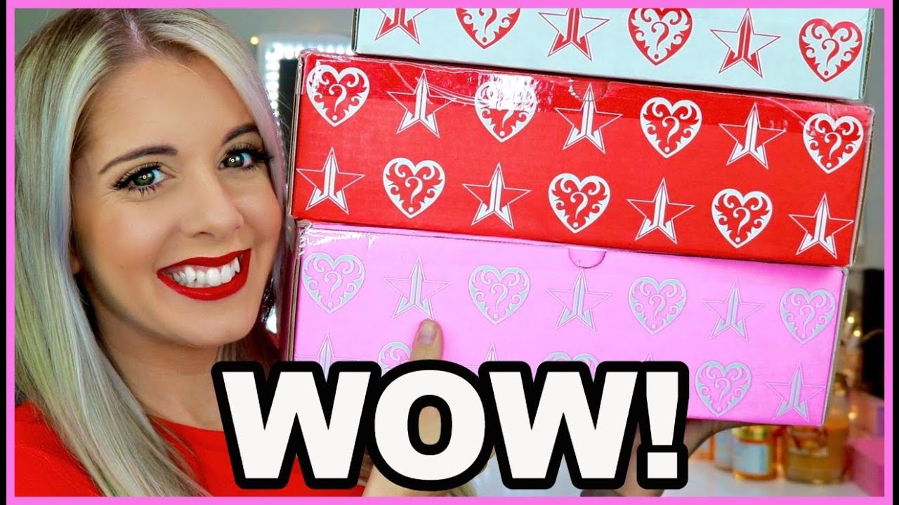 UNBOXING ALL THREE JEFFREE STAR COSMETICS VALENTINES DAY MYSTERY BOXES 2020 + HUGE GIVEAWAY!