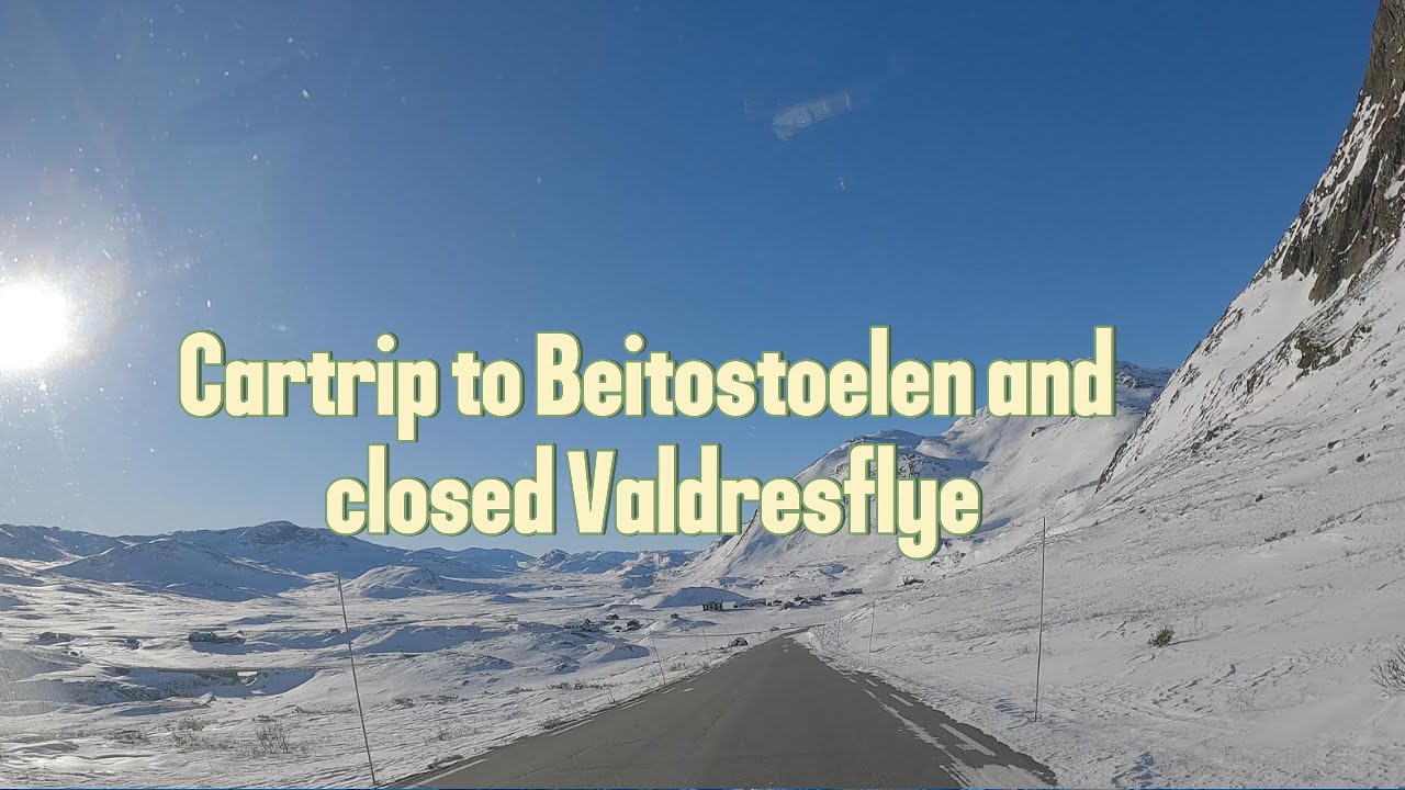 Winter Drive from Beitostølen to Garli Gate | Valdresflya Norway | ASMR Road Trip 4K