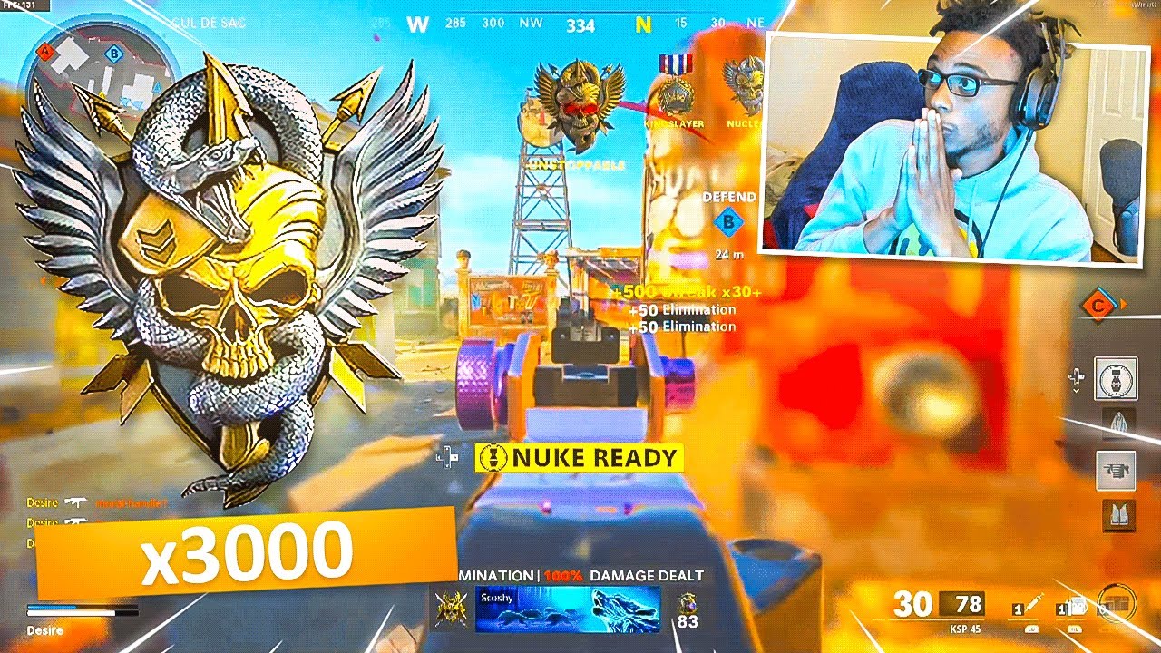 He has a 13 KD & 3,000 NUKES..☢️ (Reacting to the #1 Ranked Cold War Player)