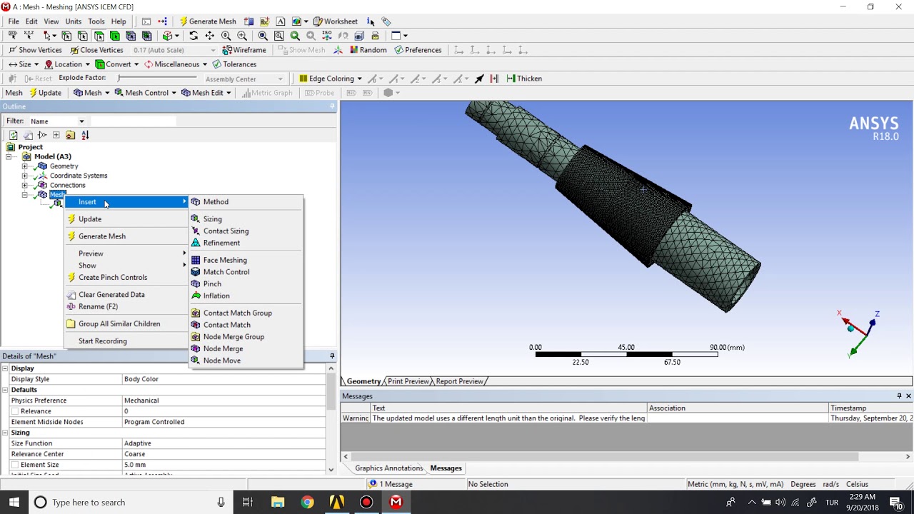 Meshing in ANSYS Workbench - Introduction