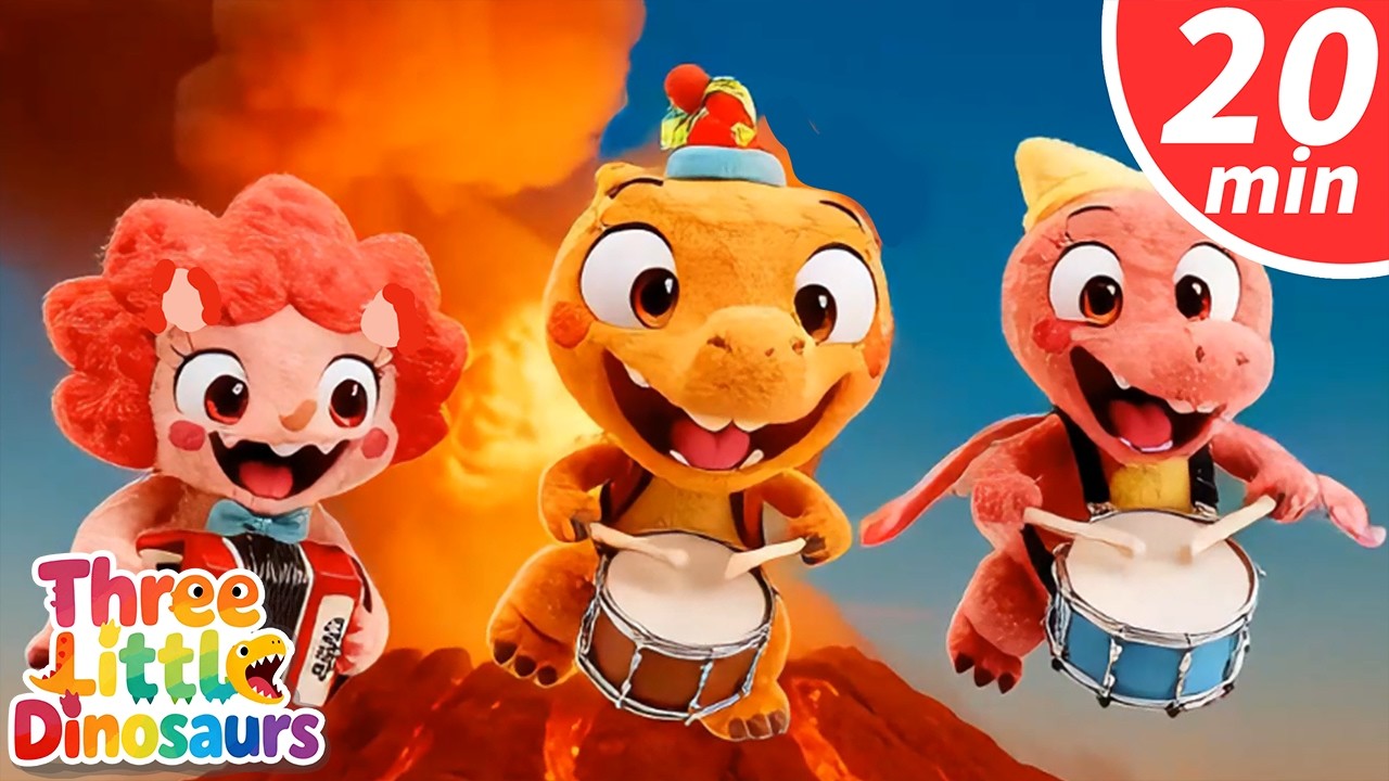 20-Minute Dinosaur Songs | Nursery Rhymes | Dinosaurs for Kids | Toddlers, Kids, Babies Songs