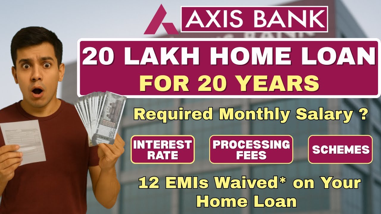 Axis Bank Home Loan | 20 Lakh Home Loan for 20 Years - Salary, Monthly EMI | Interest Rate & Scheme