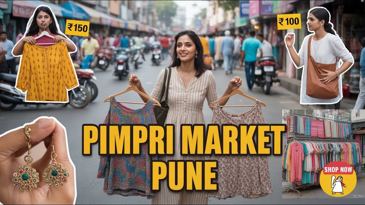 🛍️ Pimpri Market Pune | Budget Shopping Heaven! #vlog #streetshopping #punestreetshopping #youtube 