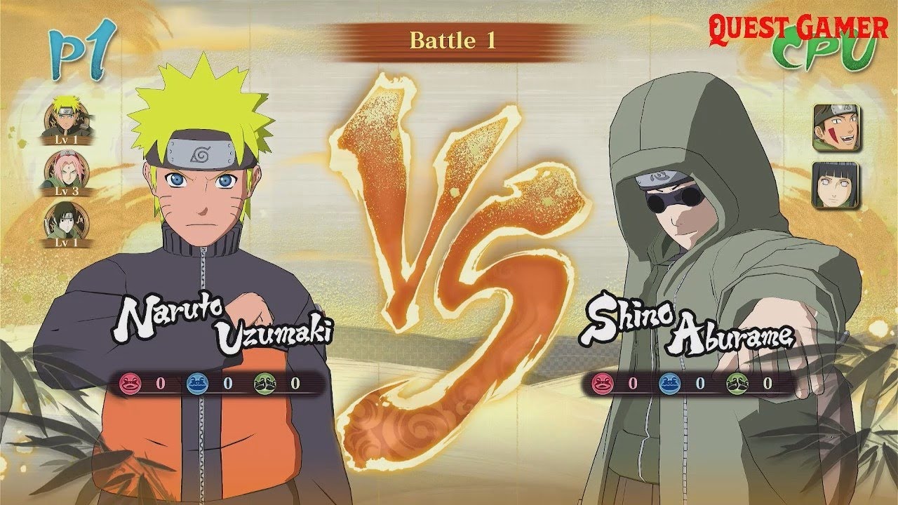 Team 7 Naruto,Sakura,Sai  (VS) Team 8 Kiba,Shino,Hinata