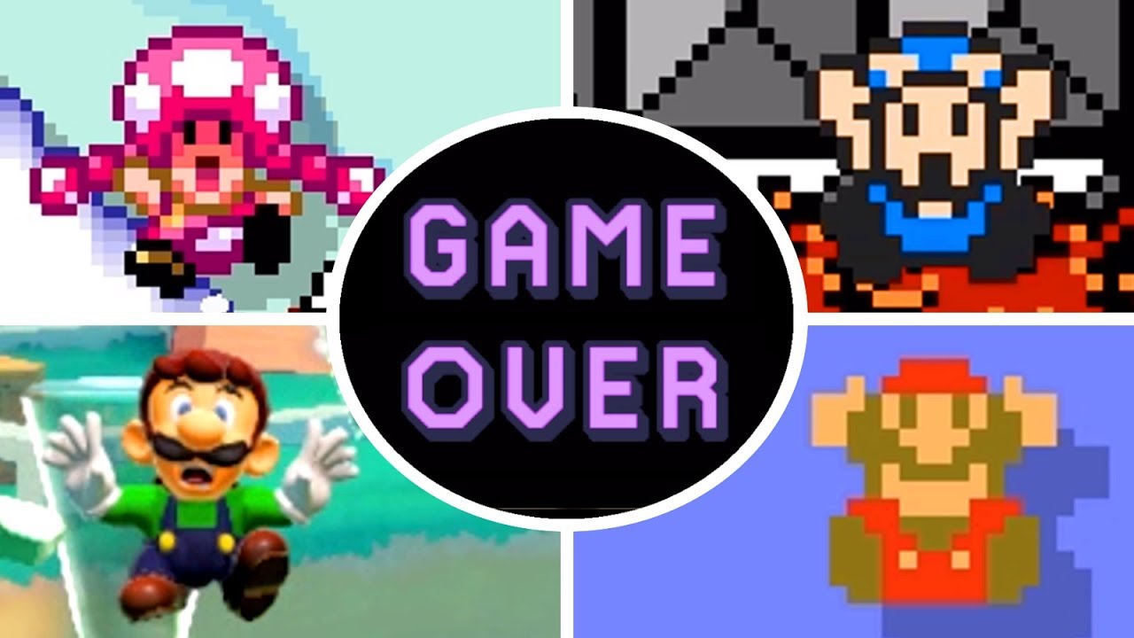 Super Mario Maker 2 - All Characters Death & Game Over Animations