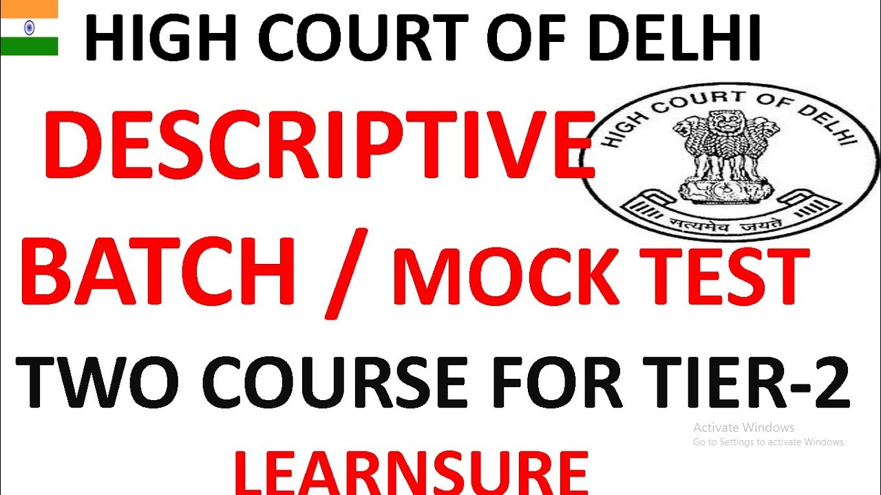 MOCK TEST COURSE AND BATCH FOR DESCRIPTIVE// JJA DESCRIPTIVE BATCH// DESCRIPTIVE PREPARATIONS JJA