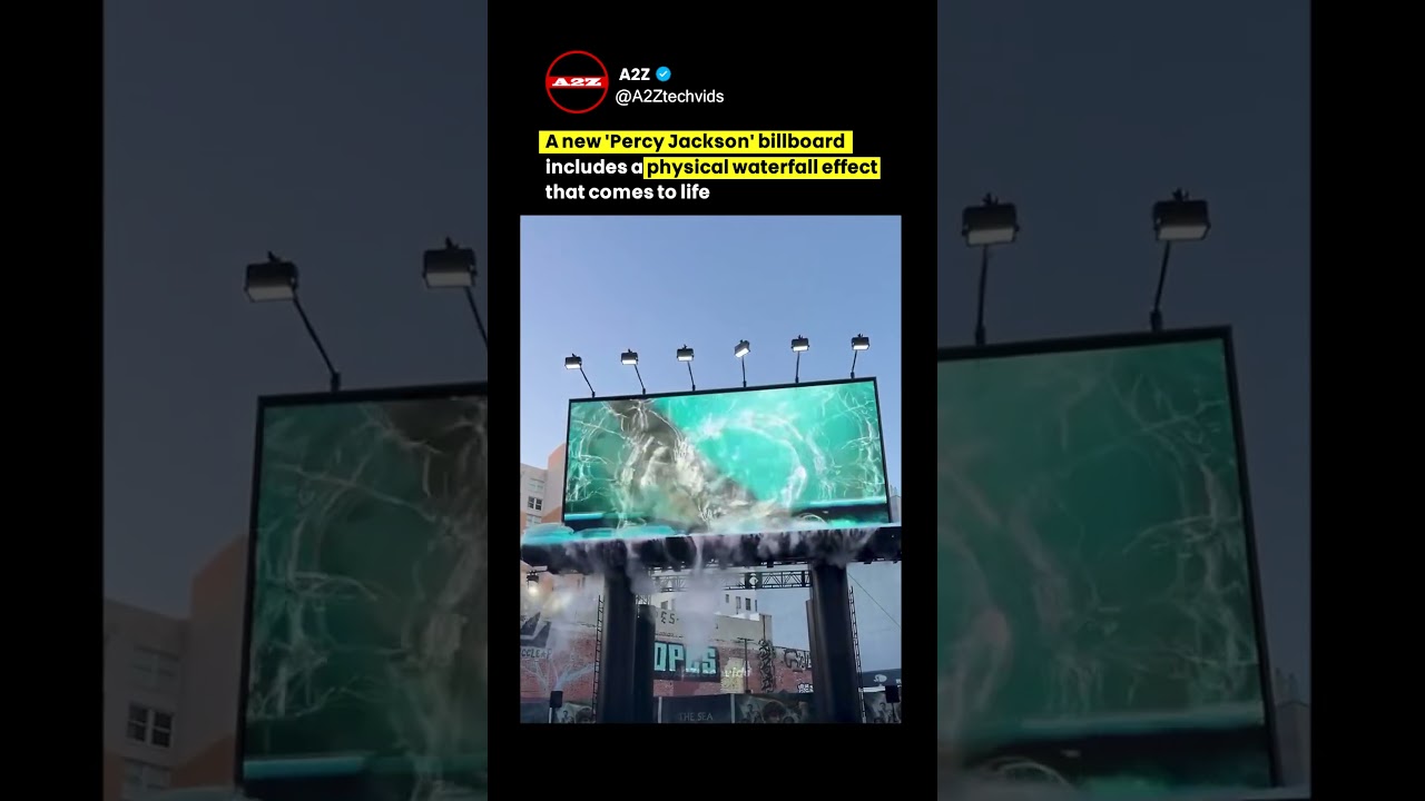 This Percy Jackson Billboard Makes the Digital World Explode into Real Life