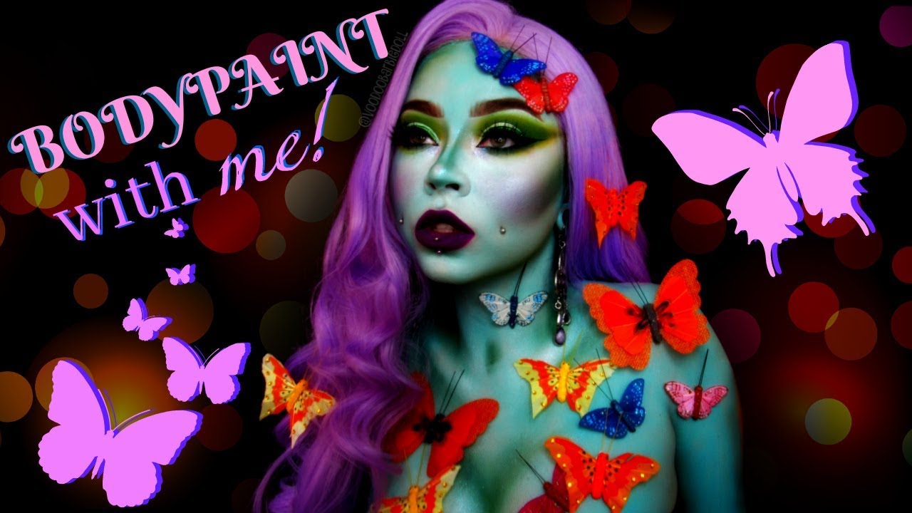 🌸 Spring Goddess Makeup\Bodypaint Tutorial | Sydney Nicole