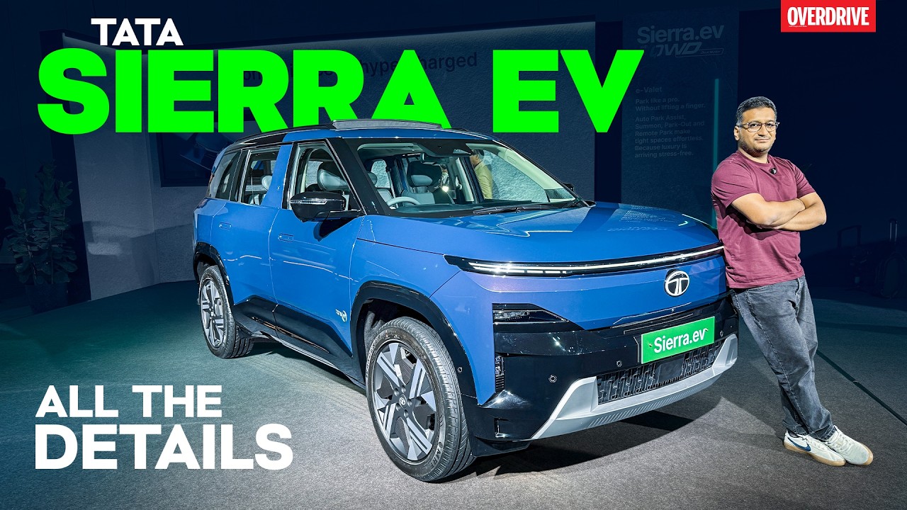 Tata Sierra EV вышел в продажу | Быстрый обзор нового электрического внедорожника от Tata | OVERD...