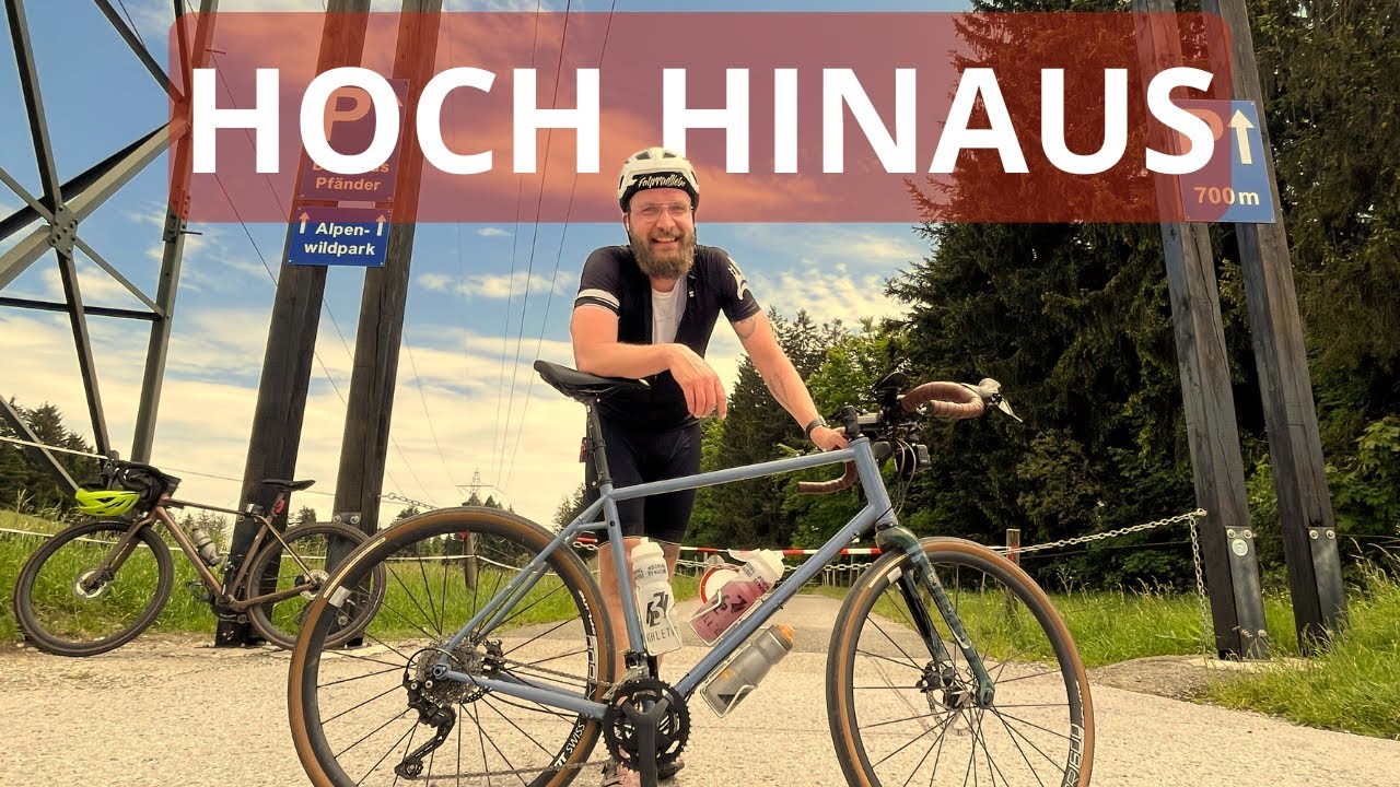 Am Bodensee mit den Gravelbike | steiler Anstieg hoch zum Pfänder