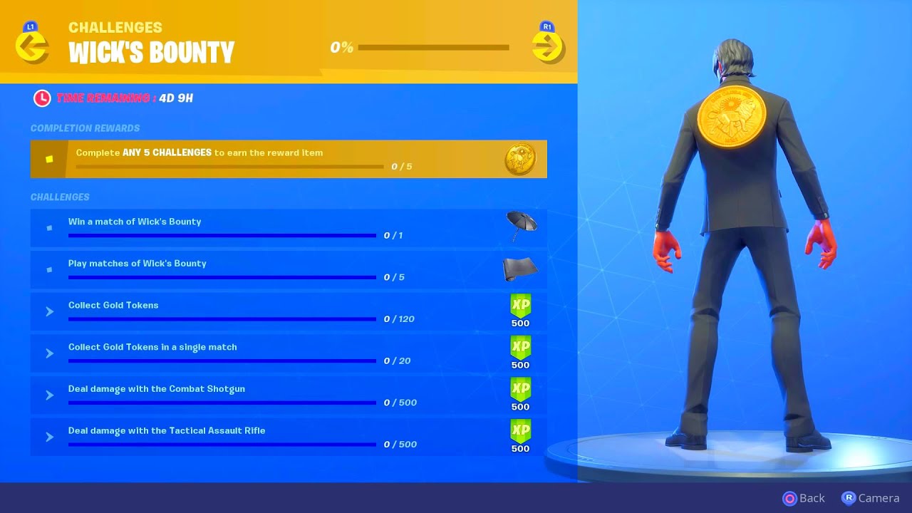 FORTNITE NEW JOHN WICK&rsquo;S BOUNTY CHALLENGES! JOHN WICK&rsquo;S BOUNTY FREE REWARDS! JOHN WICK&rsquo;S BOUNTY LTM