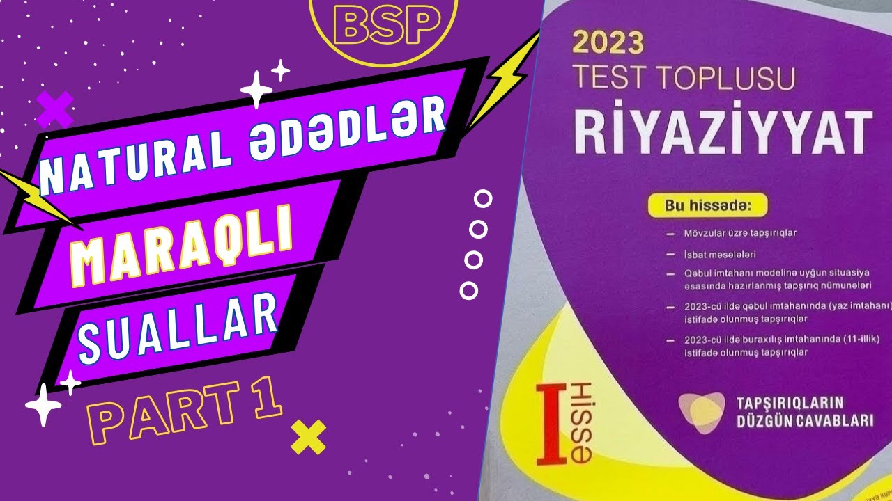 Natural ədədlər misal izahı 1-ci hissə (birbaşa dərsdən)