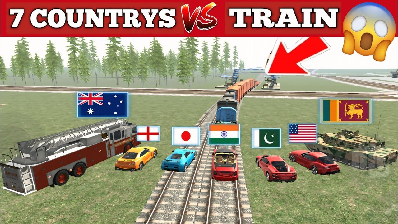 😱 |7 COUNTRYS VS TRAIN PART-2 || PowerX