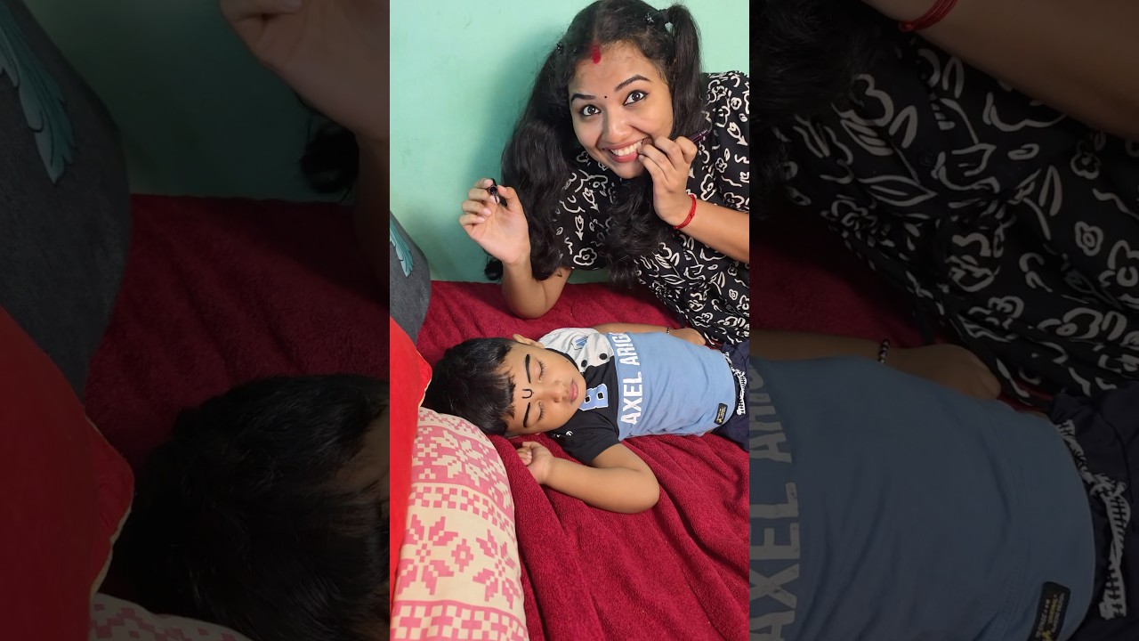 Our baby new makeup look🥰😍