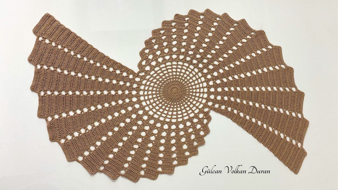 Tığ İşi Örgü Runner Yapımı - Kolay ve Sade Masa Örtüsü 🤎 #crochet #decor #easycrochet