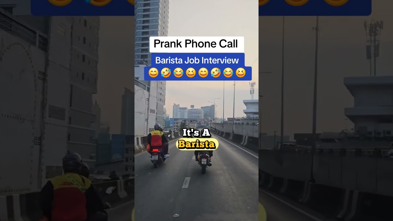 Prank Phone Call- Barista Job Interview 😄 🤣 | SUBSCRIBE | Jubal Prank Call 
