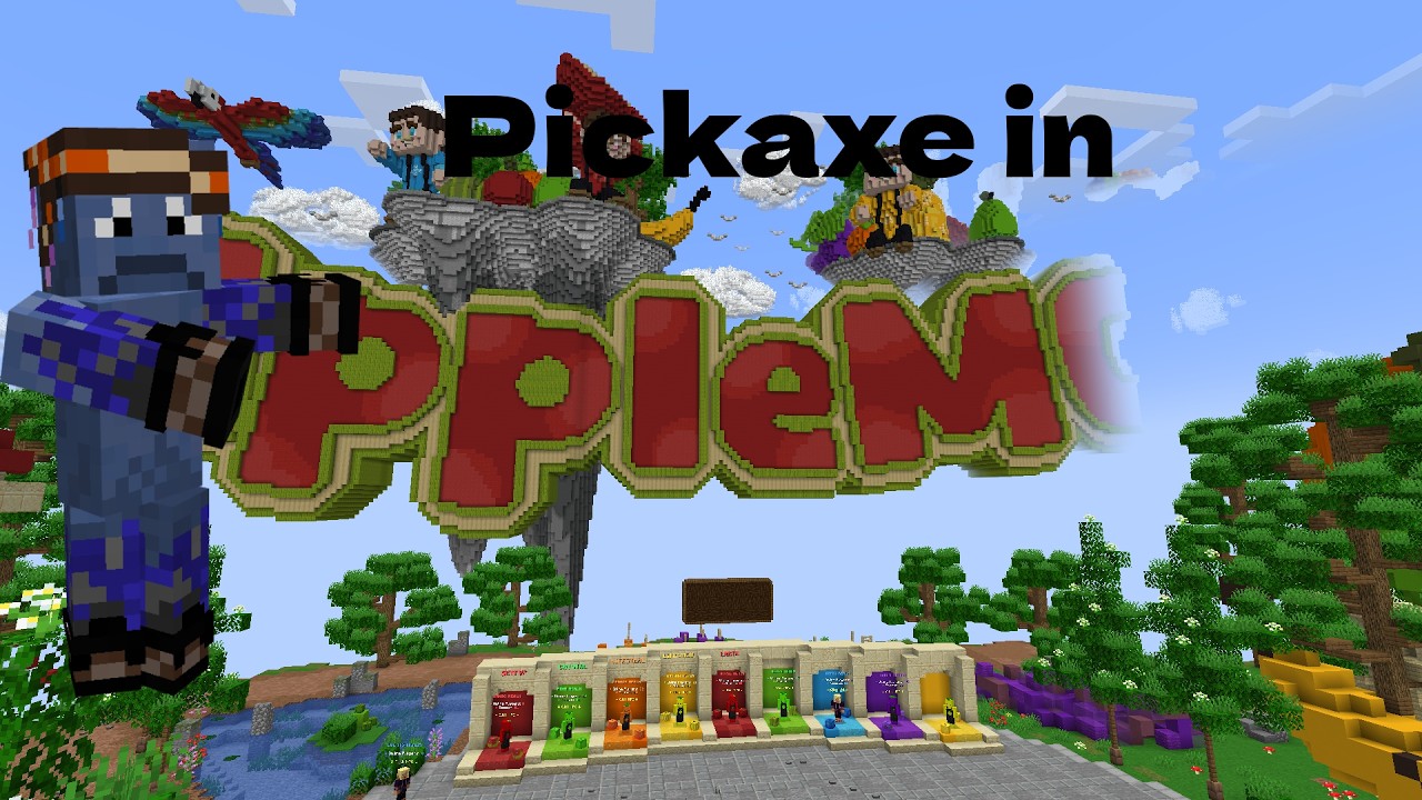 Grinding For A Pickaxe In AppleMC!!!