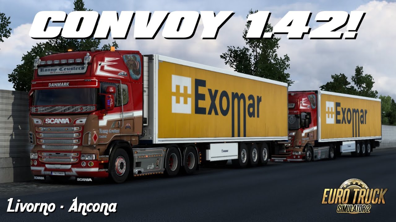 RJL CONVOY! | Euro Truck Simulator 2 | Livorno - Ancona | Scania 4-Series R730 V8 | #18