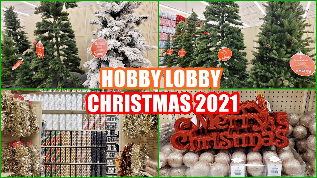 HOBBY LOBBY CHRISTMAS TREES DECOR ORNAMENTS SHOP WITH ME 2021
