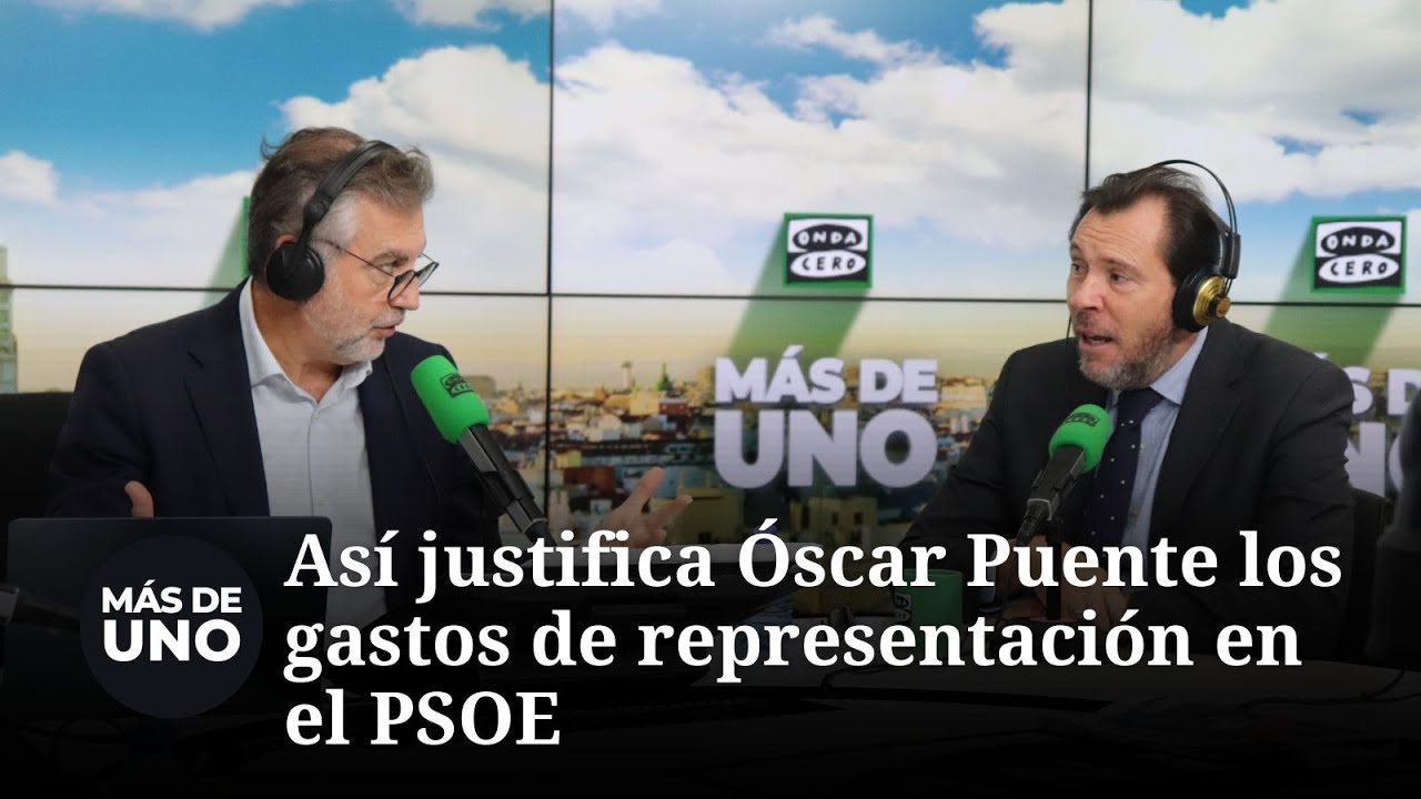 Así justifica Óscar Puente los gastos de representación en el PSOE: 