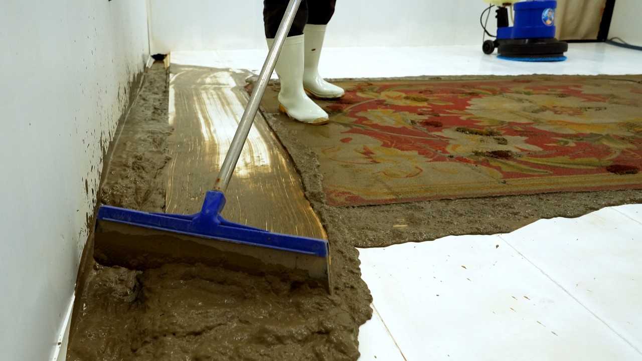 Filthiest, Dark Mud, Poured From This Flooded Rug | Carpet Cleaning ASMR, Satisfying Video