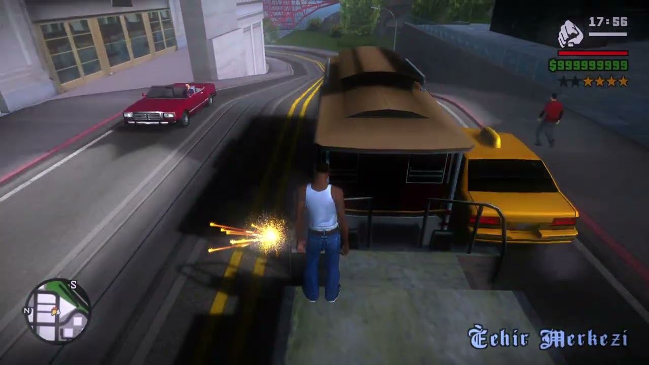 YÜK VAGONUNU ÇEKEN TRAMVAYDA YÜK VAGONUNDAN DÜŞMEMEYE ÇALIŞTIM! HEDEFİMİZ 6 YILDIZ! GTA San Andreas