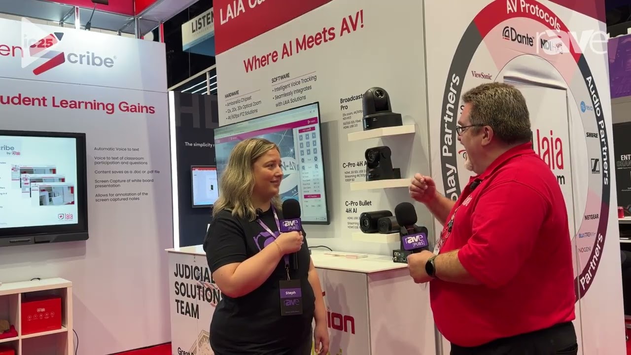 InfoComm 2025: LAIA’s Gary Plavin and George Fournier Talk Range of Cameras and More