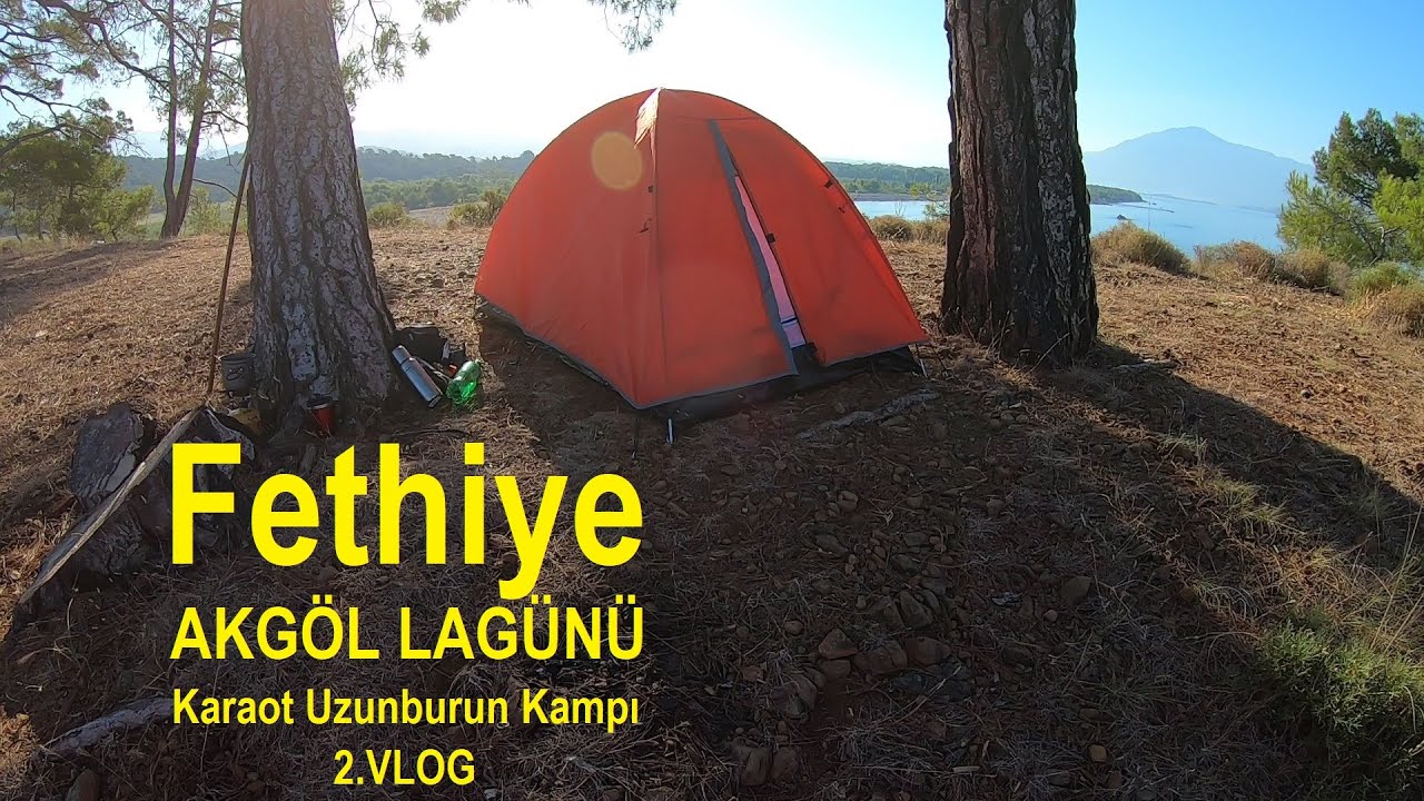 FETHİYE KARAOT PLAJI UZUNBURUN KAMPI 2.VLOG (AKGÖL LAGÜNÜ)  Fethiye Karaot Beach Uzunburun Camp