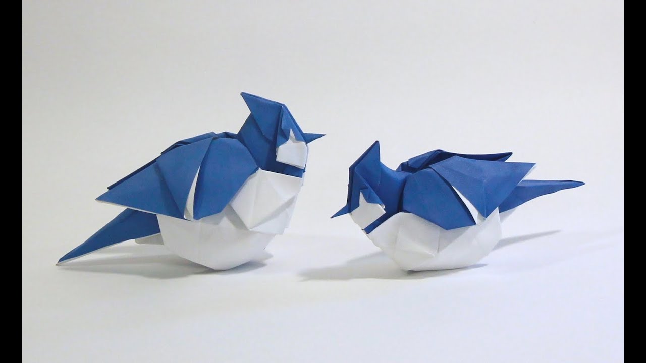 How to make an Origami Blue Jay
