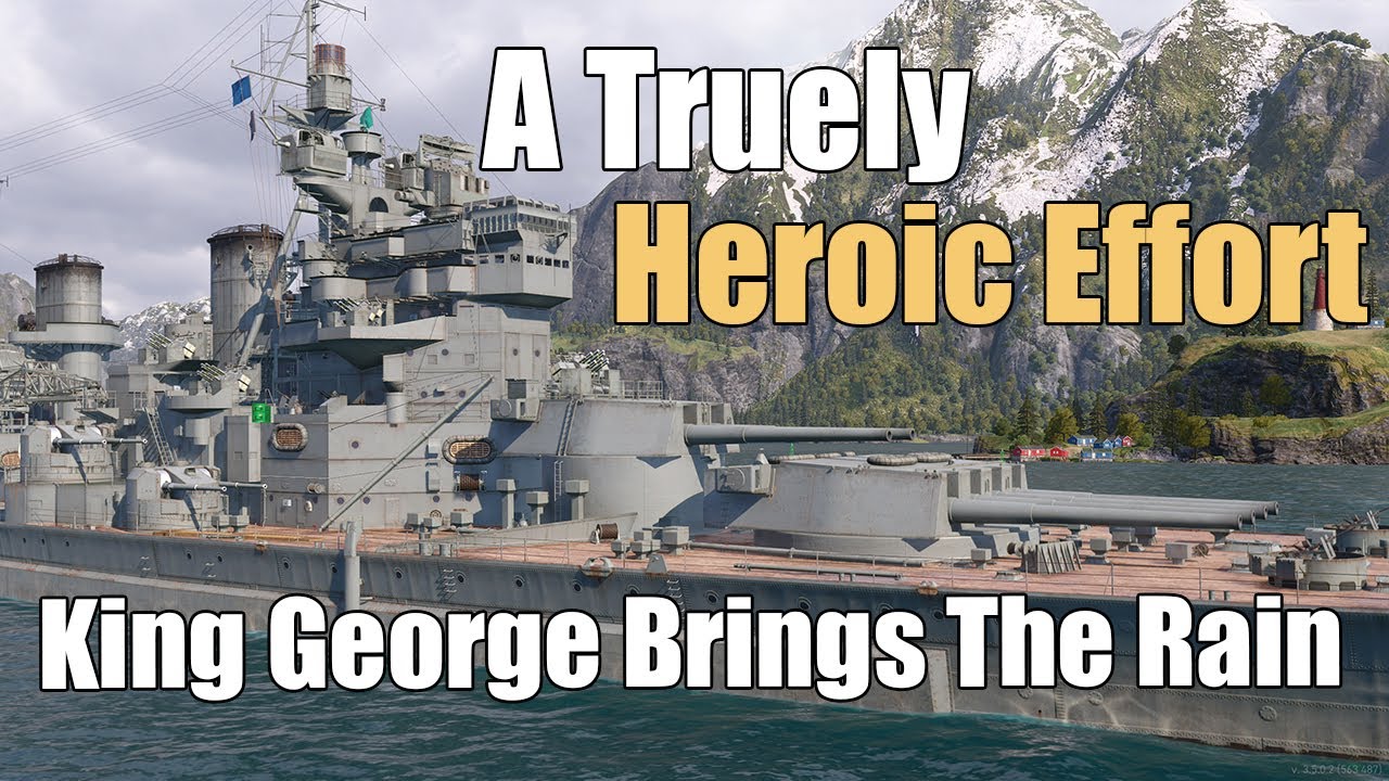 Поистине героический подвиг: эпический матч с королем Георгом V | World of Warships Legends | 4K ...