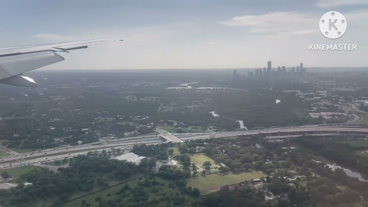 British Airways 777-200ER / Partially Cloudy Landing Austin