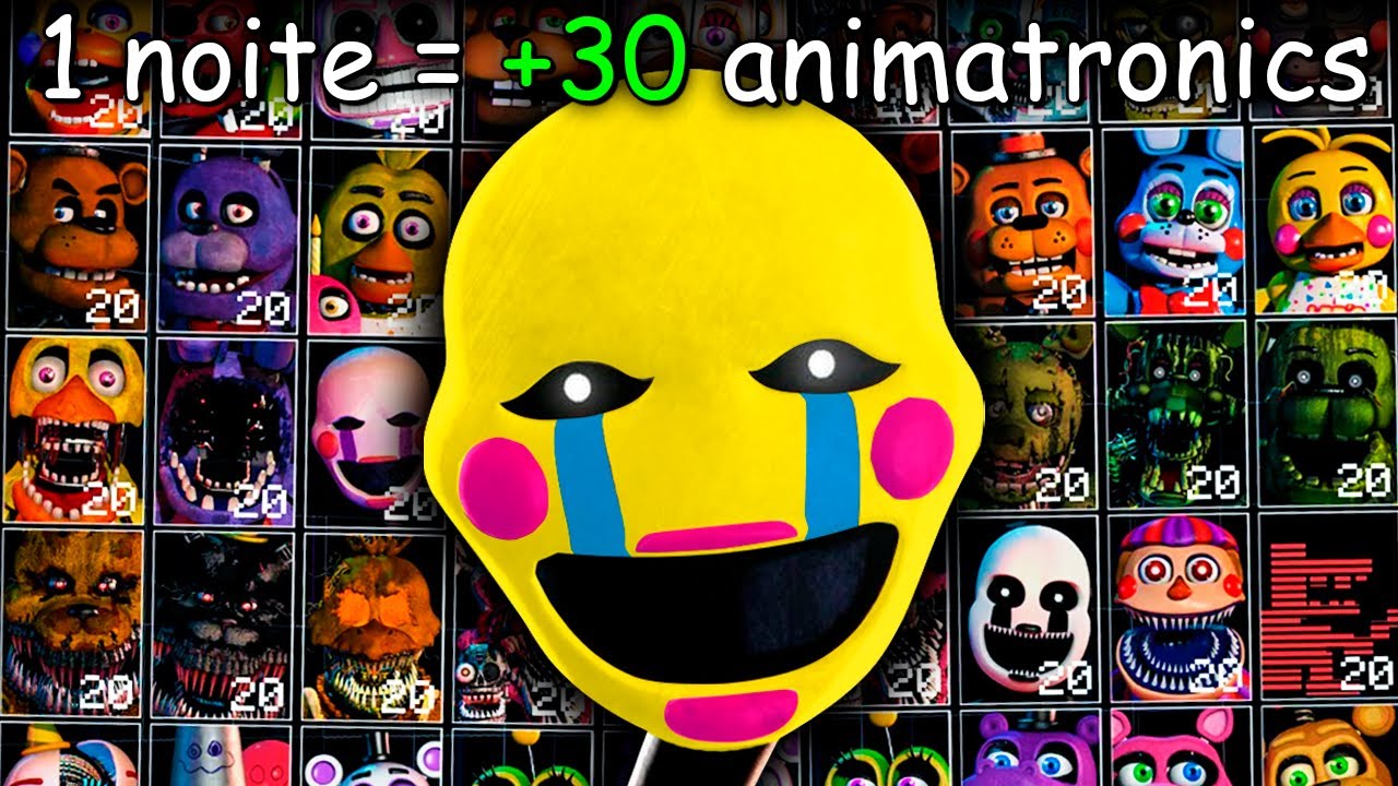 A CADA NOITE +5 ANIMATRONICS APARECEM NA CUSTOM NIGHT