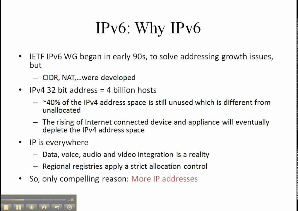 IPv6 Quick Hits: IPv6 - Why IPv6