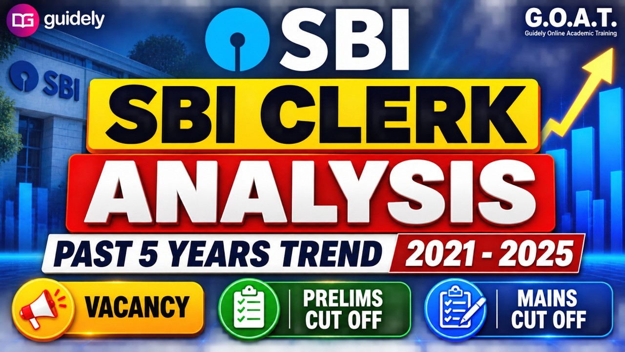 SBI CLERK PREVIOUS YEAR CUT OFF ANALYSIS | PAST 5 YEARS VACANCY TREND | SBI CLERK 2026 #sbiclerk