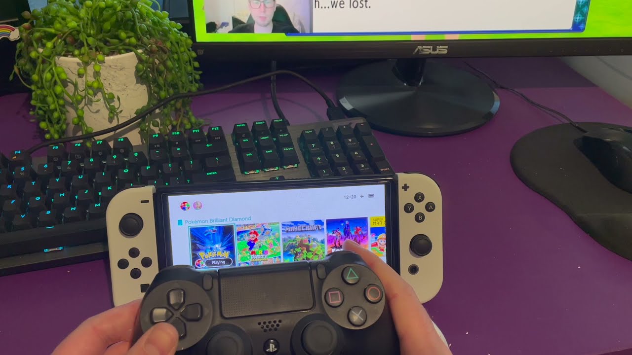 Как использовать контроллер PS4 на Nintendo Switch
