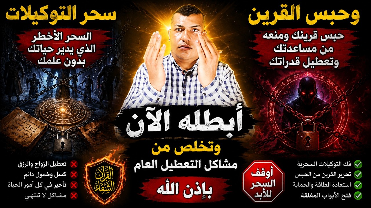 سحر التوكيلات وحبس القرين قم بطالها الان واتخلص من مشاكل التعطيل العام