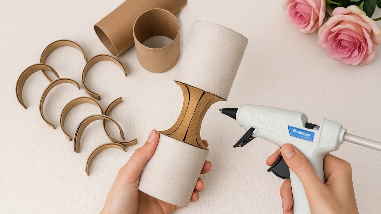 🔥You Won&rsquo;t Believe This Elegant Decor Is Made from a Cardboard Tube! | Budget-Friendly DIY