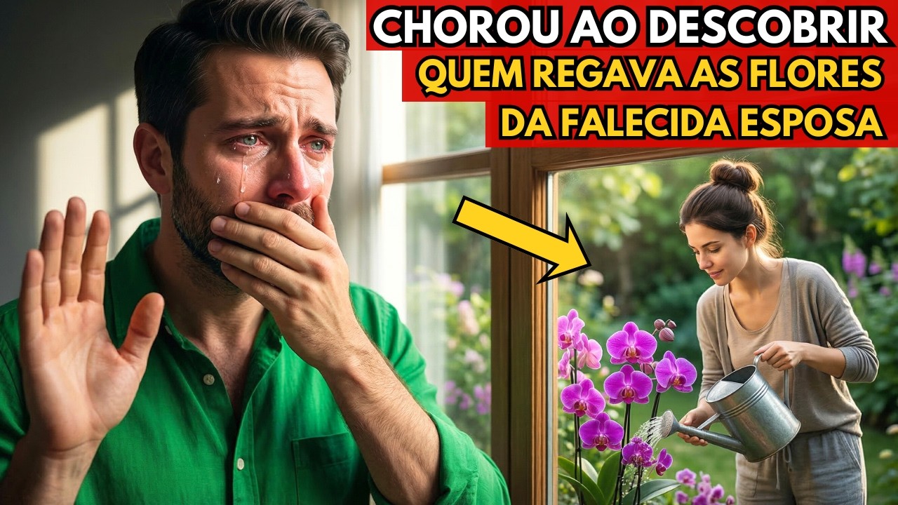 Milionário Viúvo via as flores da esposa regadas toda manhã... foi descobrir quem regava e CHOROU